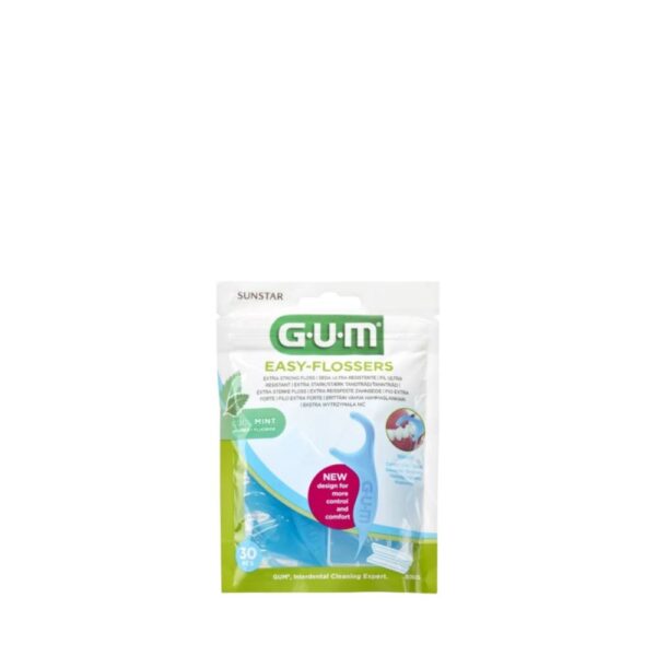 GUM Easy-Flossers Nić dentystyczna na uchwycie 30 sztuk